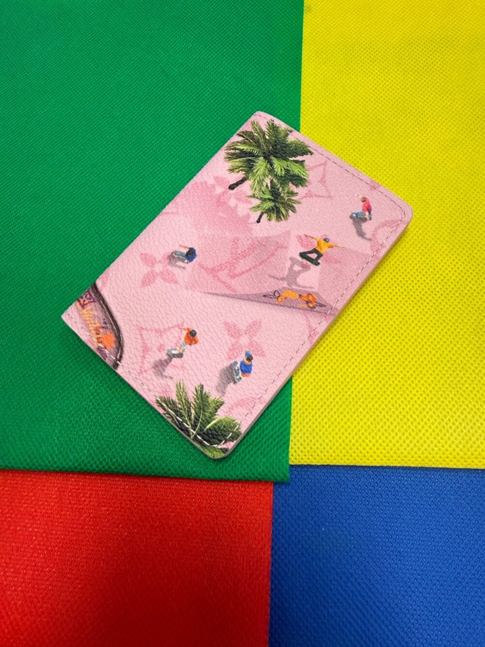 Louis Vuitton Skateboard Pink Pocket Organizer/Wallet-M26800